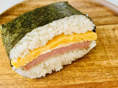 出汁醤油と焼きスパム